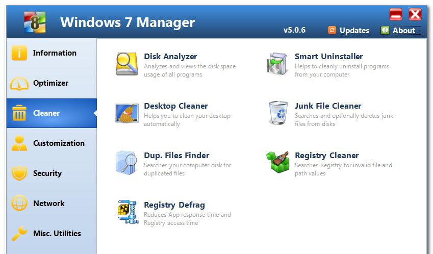 Windows 7 Manager Portable v5.0.6 绿色便携破解版