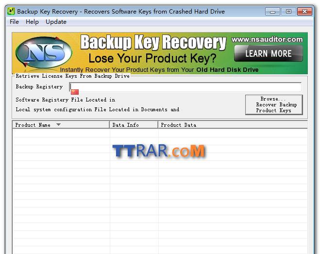 NsasoftBackupKeyRecoveryv2.1.3破解版截图1