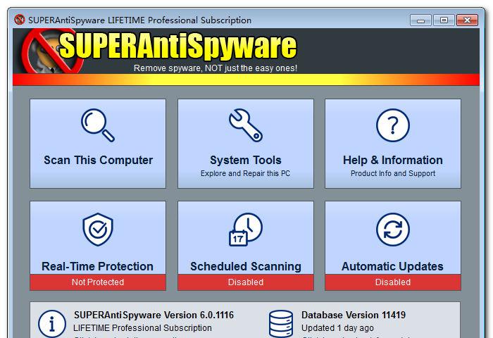 SUPERAntiSpywareProfessional截图1