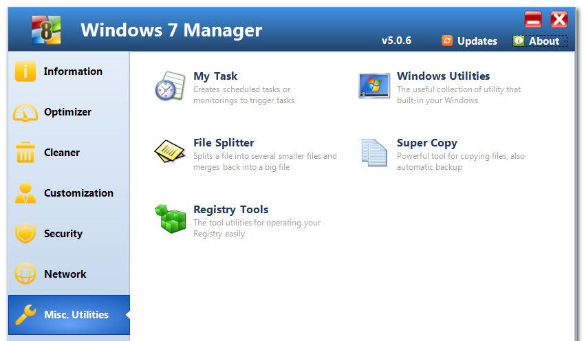 Windows 7 Manager Portable v5.0.6 绿色便携破解版