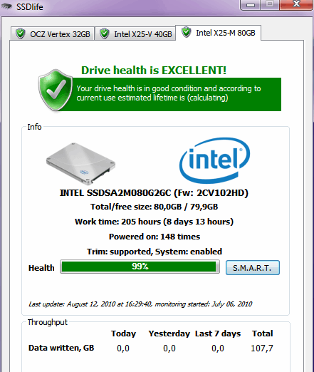 SSD硬盘健康诊断工具SSDlifeFreeV2.5.76绿色版截图1
