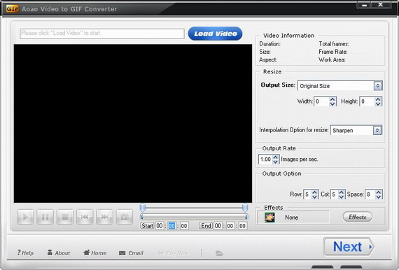 AoaoVideotoGIFConverterPortable截图1