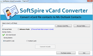 SoftSpire vCard Converter