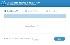 Jihosoft iTunes Backup Extractor