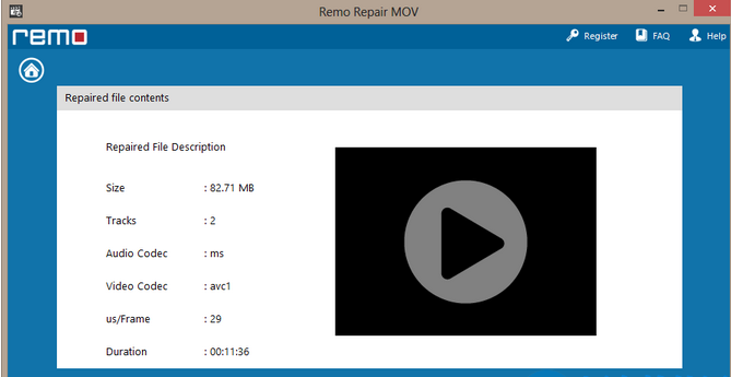 MOV文件修复 Remo Repair MOV