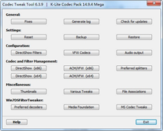 K-Lite Codec Pack Standard