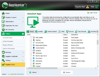 RegHunter(电脑优化软件)
