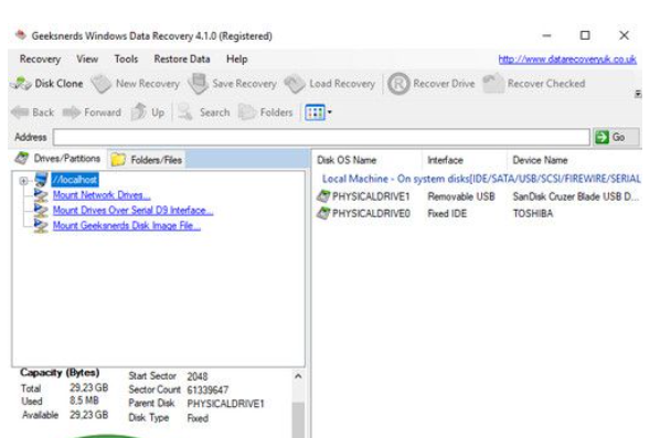 GeekSnerds Windows Data Recovery