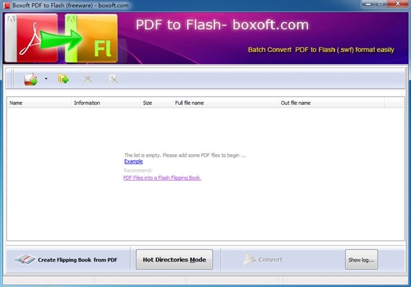 Boxoft PDF to Flash(PDF转FLASH工具)