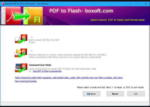 Boxoft PDF to Flash(PDF转FLASH工具)