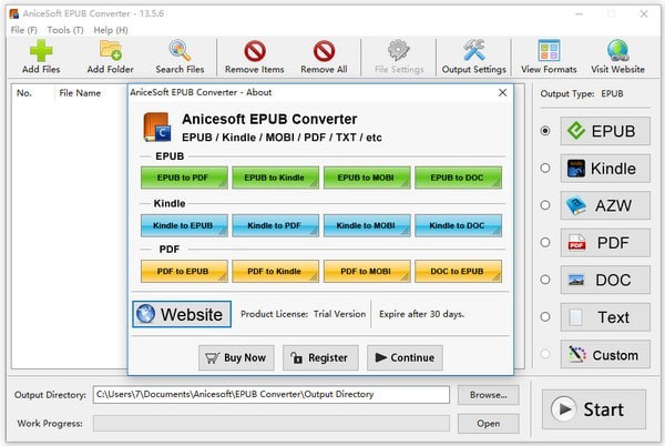 AniceSoft EPUB Converter(电子书转换器)