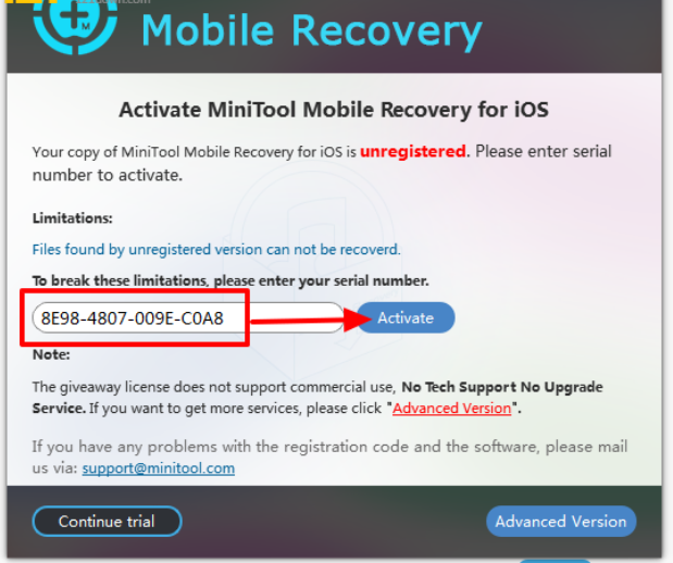 minitool mobile recovery for ios