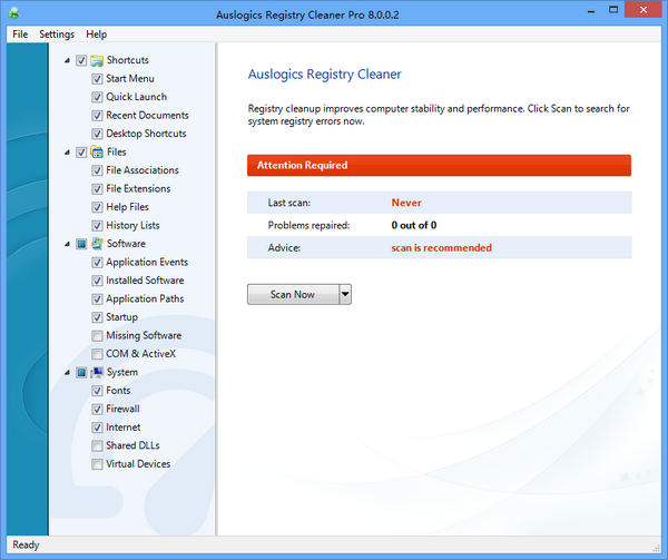 Auslogics Registry Cleaner Pro