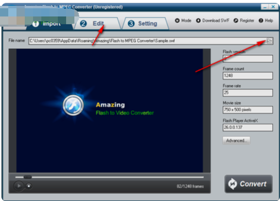 Amazing Flash to MPEG Converter